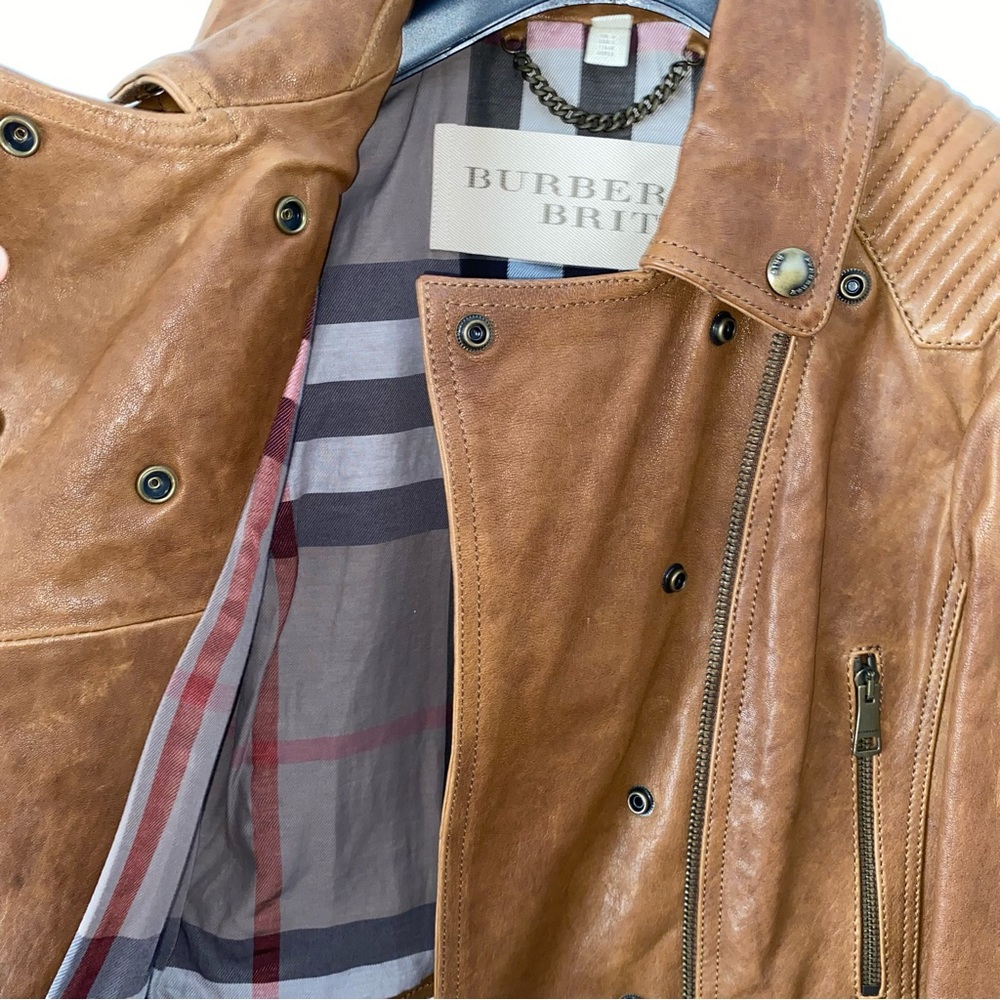 Burberry Brit Iconic Loseley Quilted Leather Jacket - Brown - Picture 4 of 16